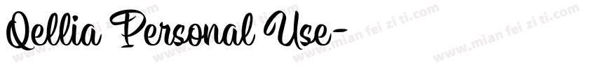 Qellia Personal Use字体转换